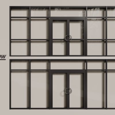 现代铝合金窗户