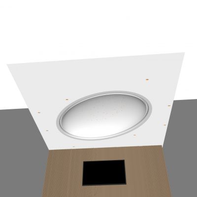 星空吊顶圆形吊顶 异形天花吊顶 格栅电视背景墙