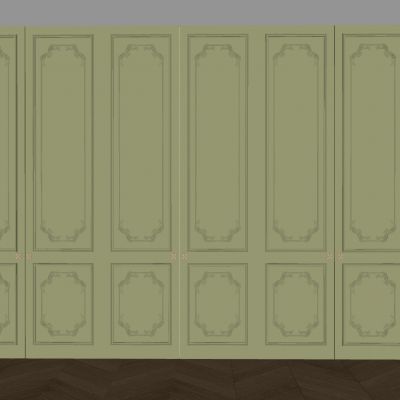 法式衣柜门门板 实木雕花衣柜门板 奶油风衣柜门板