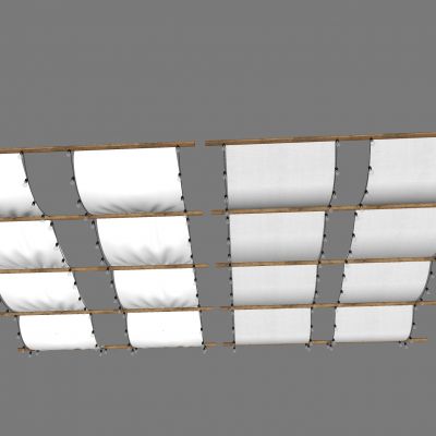 网红露营氛围天幕 装饰吊顶挂布顶棚 长条户外遮阳布