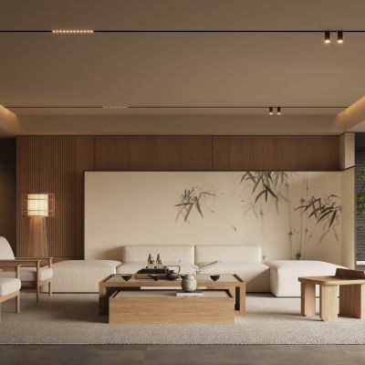 新中式宋式风客厅