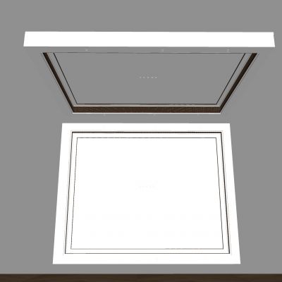 新中式天花吊顶 无主灯方形吊顶