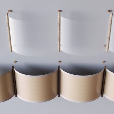  悬浮垂挂帷幔吊顶 中式装饰纱幔帷幔