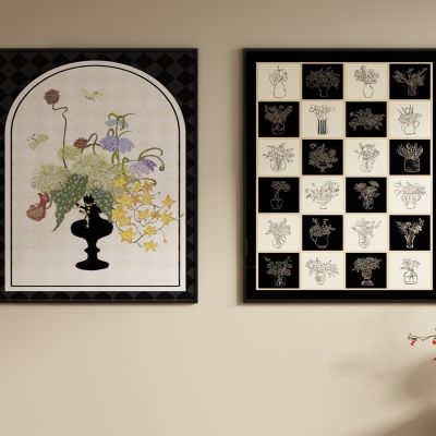 法式中古装饰画挂画