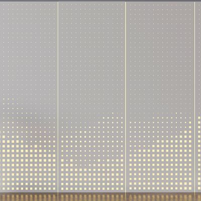 艺术冲孔板铝塑板 穿孔透光板背景墙 发光冲孔铝板