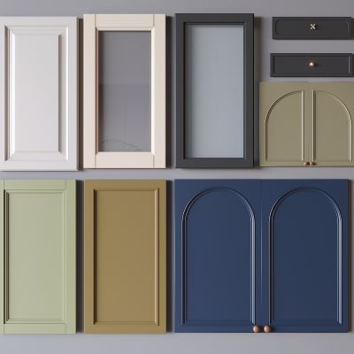 法式衣柜门门板 实木玻璃衣柜门板 抽屉门板橱柜门板