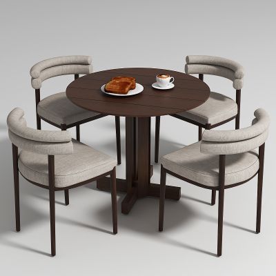 侘寂中古 咖啡桌椅组合