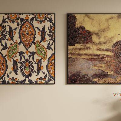 复古中古装饰画挂画