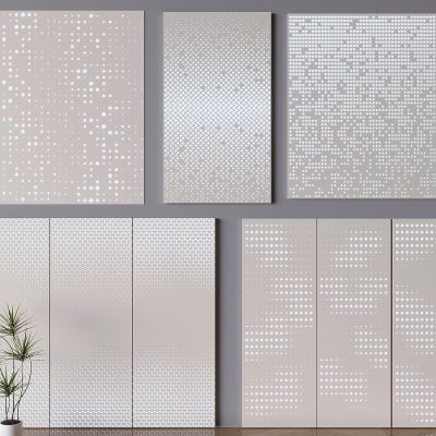 艺术冲孔板铝塑板 穿孔透光板背景墙 发光冲孔铝板护墙板
