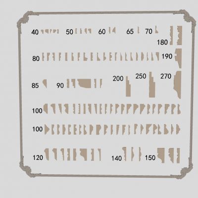 简欧石膏线 线脚 天花角线 檐口线 踢脚线