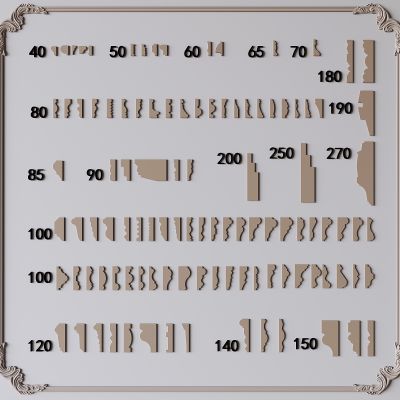 简欧石膏线 线脚 天花角线 檐口线 踢脚线