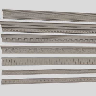 法式雕花石膏线条 石膏构件装饰腰线