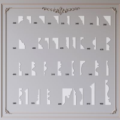 法式雕花石膏线条 简欧线脚踢脚线 天花角线檐口线