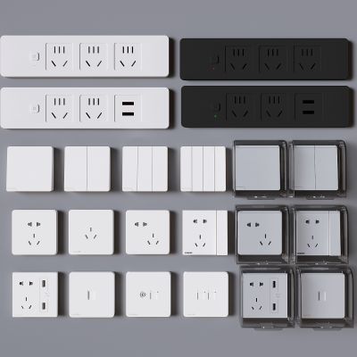 开关插座面板 双USB插座 多功能插座 防水盒 网络插座