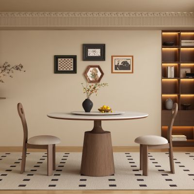 中古风复古餐厅 餐桌椅