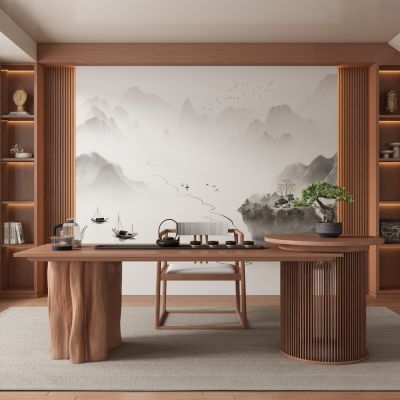 新中式茶室 茶桌