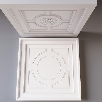 欧式天花吊顶 欧式雕花石膏线条 方形吊顶