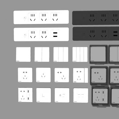 开关插座面板 双USB插座 多功能插座 防水盒 网络插座