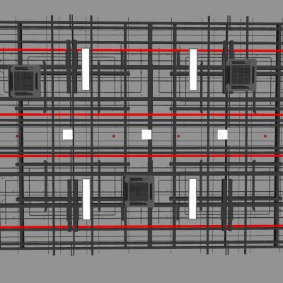 工业风管道吊顶 空调管道天花吊顶 通风消防管道吊顶