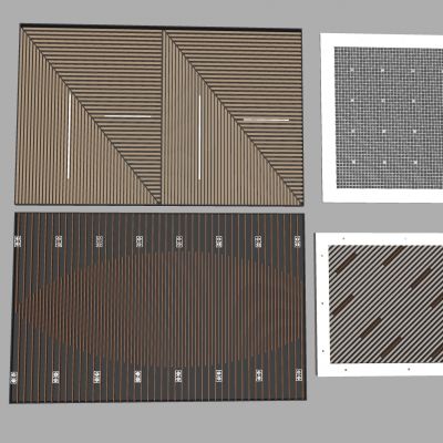 铝方通天花吊顶 方形木格栅吊顶 格栅灯长条灯