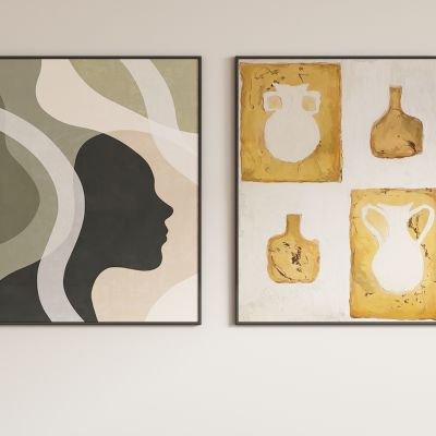 现代抽象装饰画挂画