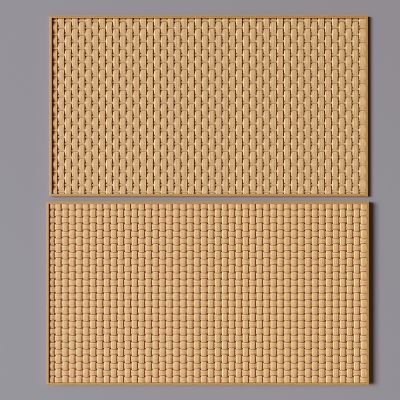 新中式藤编竹编 网格藤编护墙板 编织装饰材料