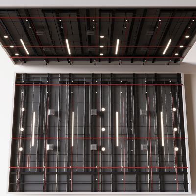 工业风管道吊顶 天花管道消防管道 空调通风管道裸顶