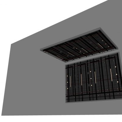 工业风管道吊顶 天花管道消防管道 空调通风管道裸顶