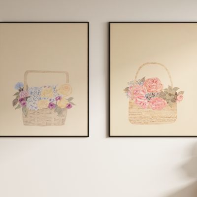 奶油风装饰画 挂画