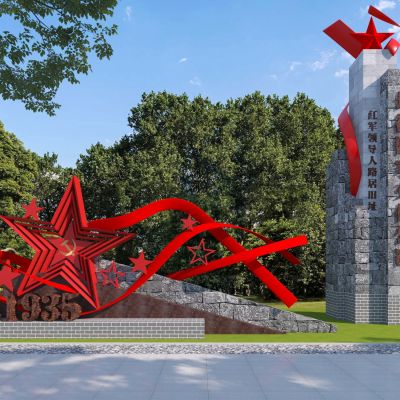 现代党建雕塑小品 纪念碑