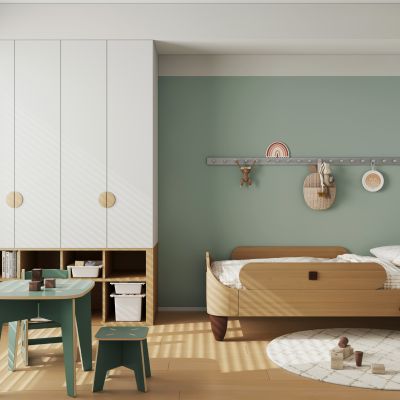 现代通用儿童卧室 儿童房