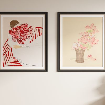 奶油风装饰画 挂画