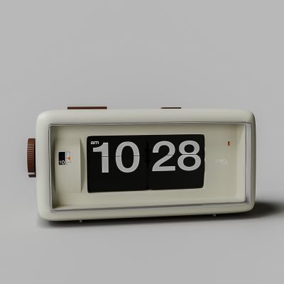 现代自动方形盒子桌面日历