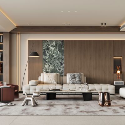 意式轻奢家居客厅