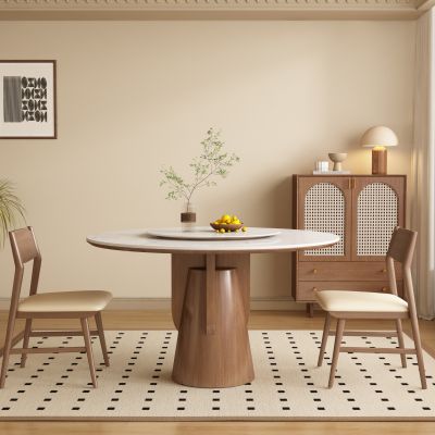 中古餐厅 圆形餐桌椅