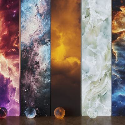 透光石背景墙岩板 发光透光大理石 奢石墙面装饰石材