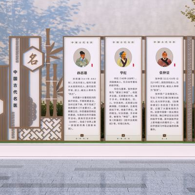 新中式中医宣传栏