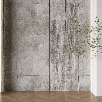 pu石材背景墙 毛石岩石背景墙 灯带