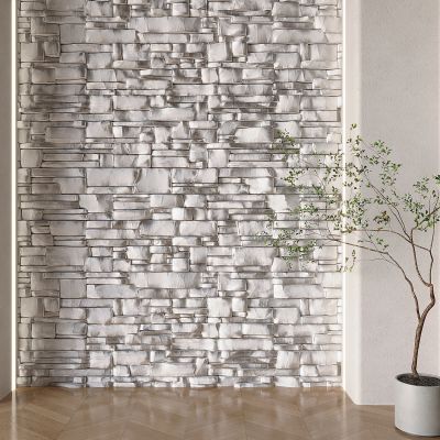 pu石材背景墙 毛石岩石背景墙