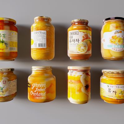 冰糖黄桃罐头 蜂蜜柚子茶饮品 什锦水果罐头