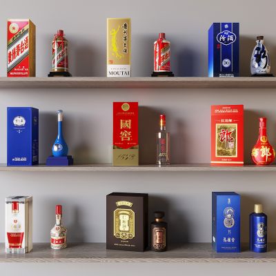 白酒酒瓶酒水 茅台五粮液梦之蓝 汾酒郎酒