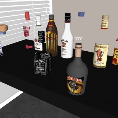 白酒红酒酒水酒瓶