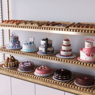 草莓巧克力蛋糕 甜点面包肉松小贝 三层双层生日蛋糕