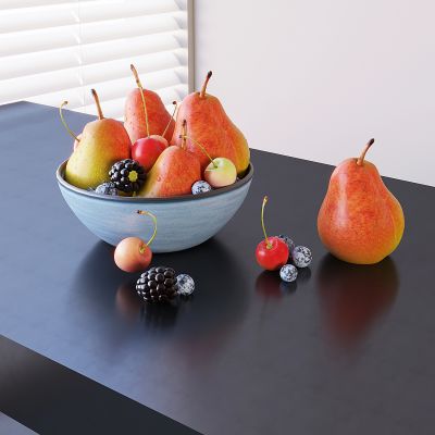 水果 车厘子 樱桃 蓝莓 梨 桑葚