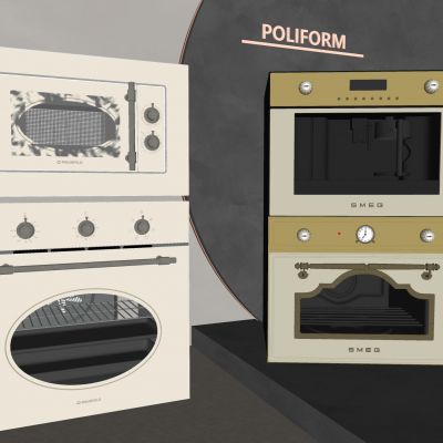 复古内嵌蒸箱烤箱 多功能烘焙 电烤炉微波炉