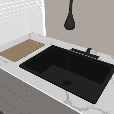 水槽洗菜盆切菜板 洗菜池水龙头 厨房单槽台盆