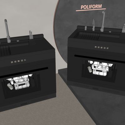 全自动集成洗碗机 水槽洗碗机一体 智能除菌洗碗机