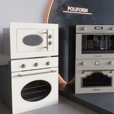 复古内嵌蒸箱烤箱 多功能烘焙 电烤炉微波炉