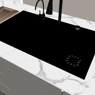 水槽洗菜盆切菜盘 洗菜池水龙头 厨房飞雨瀑布水槽