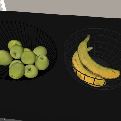 水果苹果香蕉果盘 水果筐